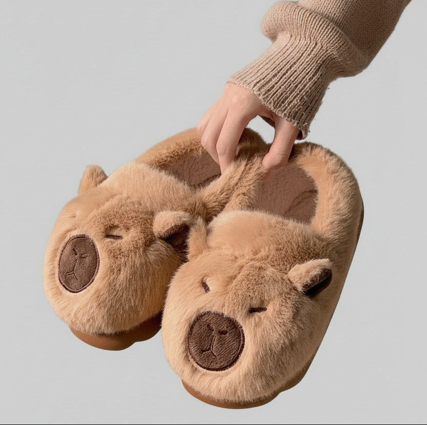 Capybara Plush Slippers
