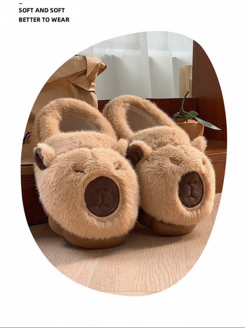 Capybara Plush Slippers
