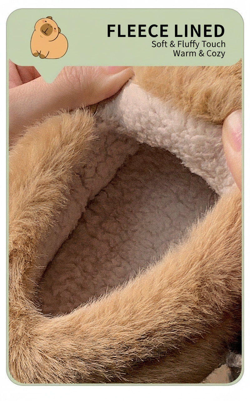 Capybara Plush Slippers