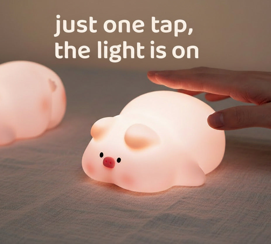 Piggy Night Light Lamp