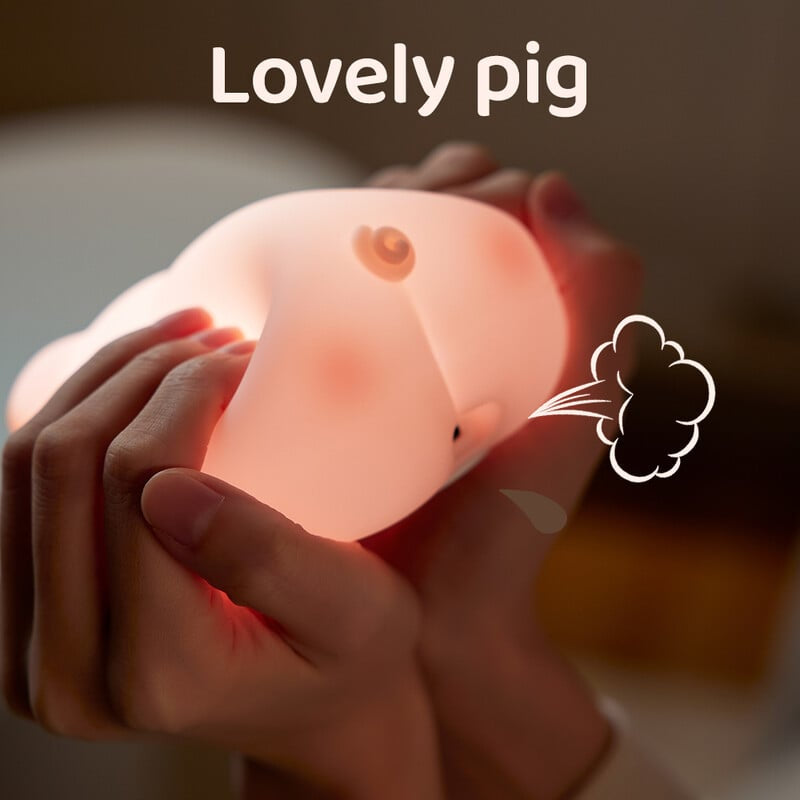 Piggy Night Light Lamp